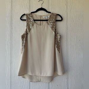 Forever 21 Sequin Sleeveless Top